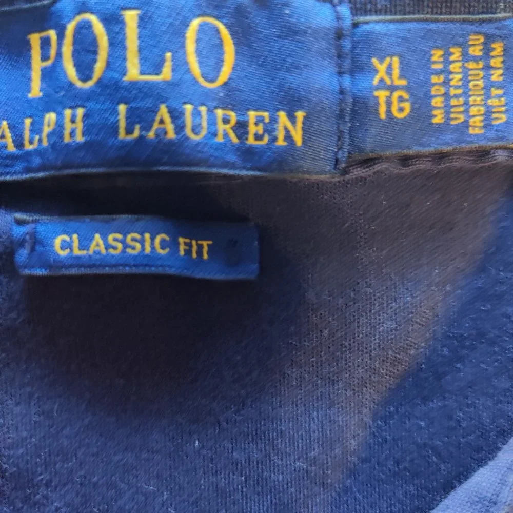 Ralph Lauren Short Sleeve Blue 3-Button Classic Fit Polo. Men's XL. - Picture 3 of 4